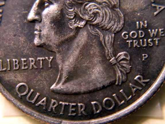 2003-P-Alabama-State-Quarter,-Blackened-Finish